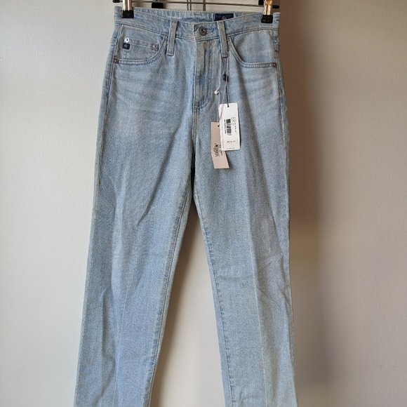 NWT: AG The Phoebe, Vintage High-Waisted Tapered Leg Jeans (Size: 24) - Picture 8 of 8